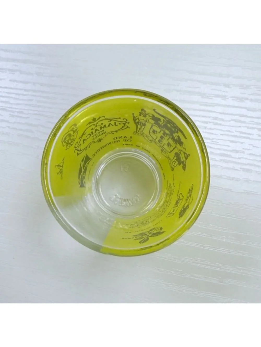 Jamaica West Indies Shot Glass Land of Sunshine Landmarks Vintage Souvenir
